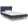 Krevet od tkanine s madracem plavi 90 x 200 cm