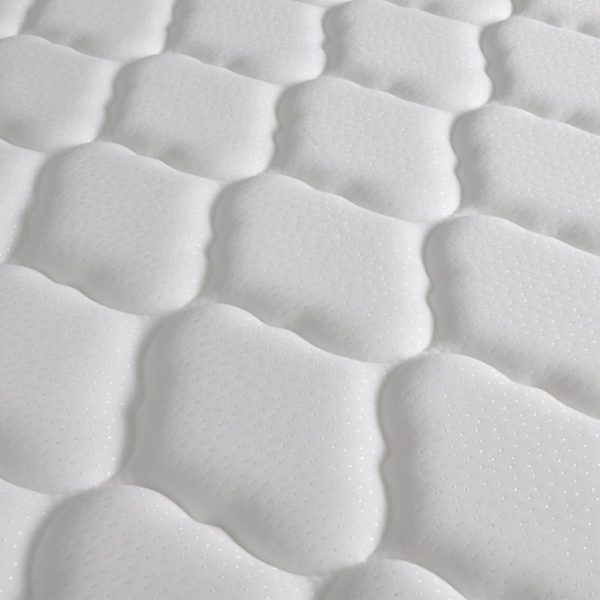 Krevet od tkanine s memorijskim madracem svjetlosivi 160x200 cm