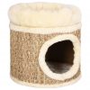 Kućica za mačke s luksuznim jastukom 33 cm od morske trave
