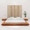 Okvir za japanski futon-krevet od bagremovog drva 180 x 200 cm