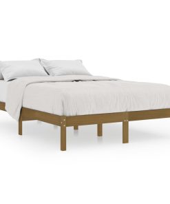 Okvir za krevet od borovine boja meda 150 x 200 cm UK king