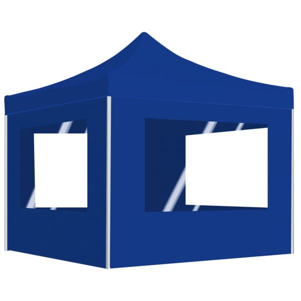 Sklopivi šator za zabave sa zidovima aluminijski 2 x 2 m plavi