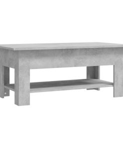 Stolić za kavu siva boja betona 102 x 55 x 42 cm od iverice