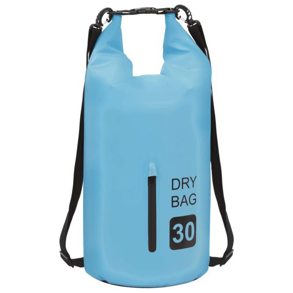 Suha torba s patentnim zatvaračem plava 30 L PVC