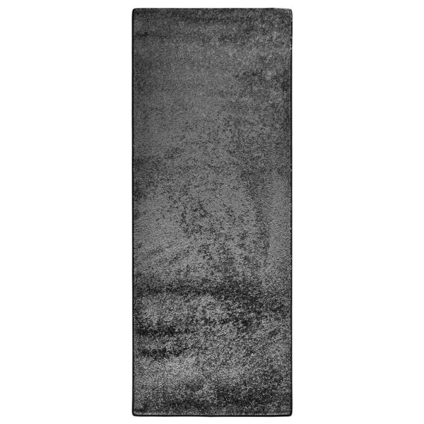 Tepih s mekim vlaknima protuklizni 57 x 150 cm sivi