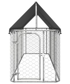 Vanjski kavez za pse s krovom 400 x 100 x 150 cm