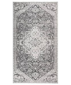 Vanjski tepih ravno tkanje 115 x 170 cm svjetlosivi