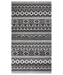 Vanjski tepih ravno tkanje 115 x 170 cm tamnosivi