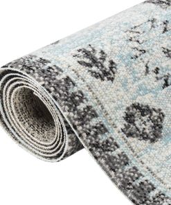 Vanjski tepih ravno tkanje 115 x 170 cm zeleno-sivi