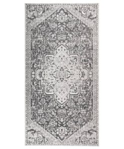 Vanjski tepih ravno tkanje 80 x 150 cm svjetlosivi