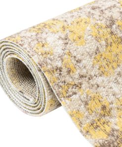 Vanjski tepih ravno tkanje 80 x 150 cm žuti