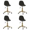 3086128 Swivel Dining Chairs 4 pcs Dark Grey Velvet(2x333518)