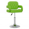 Barski stolac od umjetne kože zeleni (335556)