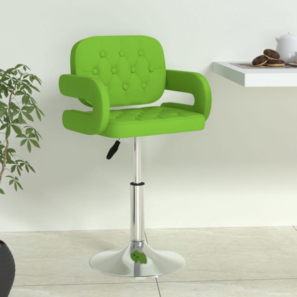 Barski stolac od umjetne kože zeleni (335556)