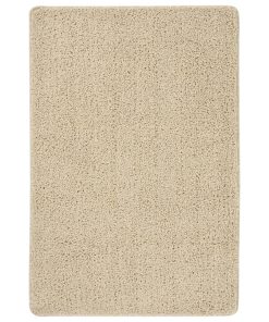 Čupavi tepih krem 140 x 200 cm protuklizni