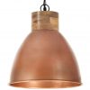 Industrijska viseća svjetiljka bakrena 35 cm E27 željezo i drvo