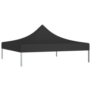 Krov za šator za zabave 2 x 2 m crni 270 g/m²