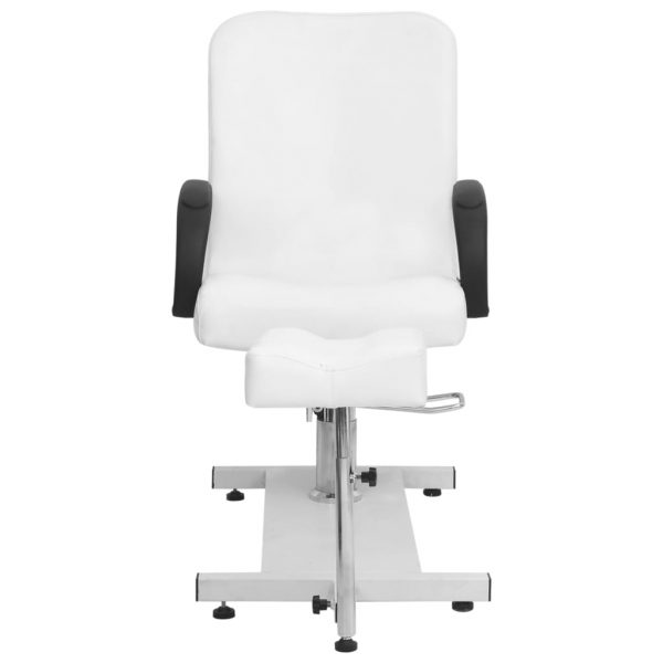 Stolica za masažu s osloncem bijela 127x60x98 cm umjetna koža