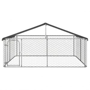 Vanjski kavez za pse s krovom 300 x 300 x 150 cm