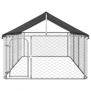 Vanjski kavez za pse s krovom 400 x 200 x 150 cm