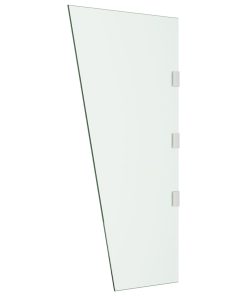 Bočna ploča za nadstrešnicu vrata prozirna 50 x 100 cm staklena