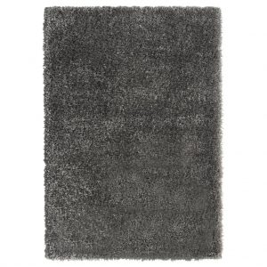 Čupavi tepih s visokim vlaknima antracit 160 x 230 cm 50 mm