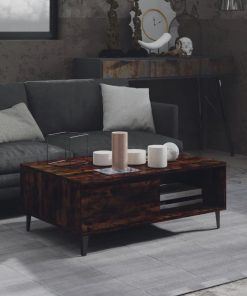 Stolić za kavu boja dimljenog hrasta 90 x 60 x 35 cm od iverice