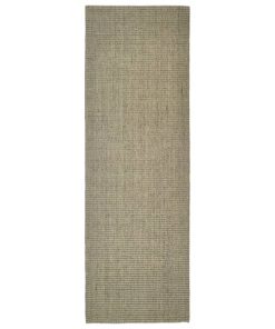 Tepih od prirodnog sisala 66 x 200 cm sivo-smeđi