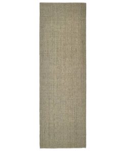 Tepih od prirodnog sisala 80 x 250 cm sivo-smeđi