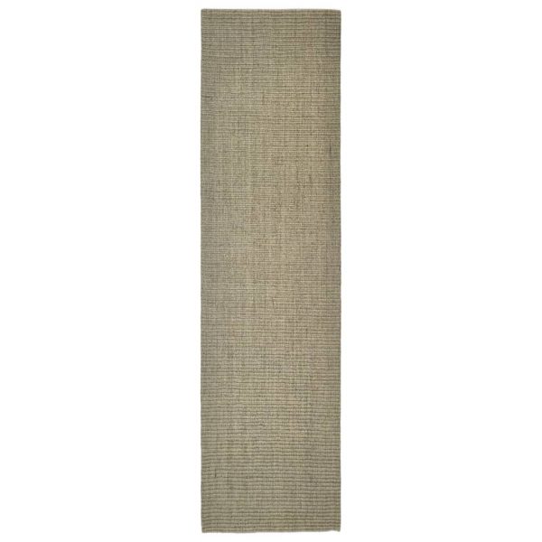 Tepih od prirodnog sisala 80 x 300 cm sivo-smeđi