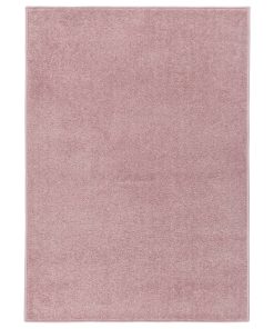 Tepih s kratkim vlaknima 120 x 170 cm ružičasti