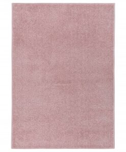Tepih s kratkim vlaknima 140 x 200 cm ružičasti