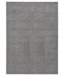 Tepih s kratkim vlaknima 240 x 340 cm sivi