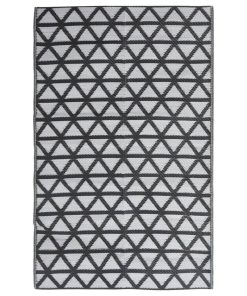 Vanjski tepih crni 140 x 200 cm PP