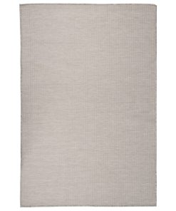 Vanjski tepih ravnog tkanja 120 x 170 cm sivo-smeđi