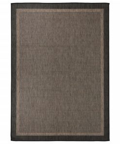 Vanjski tepih ravnog tkanja 120 x 170 cm tamnosmeđi