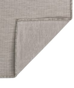 Vanjski tepih ravnog tkanja 140 x 200 cm sivo-smeđi