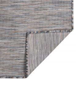 Vanjski tepih ravnog tkanja 140 x 200 cm smeđe-crni