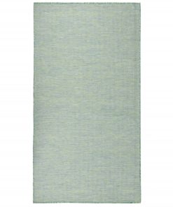 Vanjski tepih ravnog tkanja 140 x 200 cm tirkizni