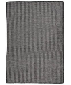 Vanjski tepih ravnog tkanja 160 x 230 cm sivi