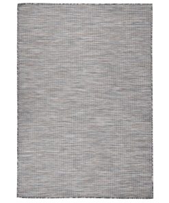 Vanjski tepih ravnog tkanja 160 x 230 cm smeđe-crni