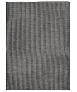 Vanjski tepih ravnog tkanja 200 x 280 cm sivi