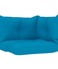 Jastuci za sofu od paleta 3 kom plavi od tkanine