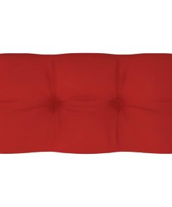 Jastuk za sofu od paleta crveni 80 x 40 x 10 cm