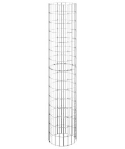 Kružna gabionska povišena gredica pocinčani čelik Ø 30 x 150 cm