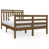Okvir za krevet boja meda drveni 120 x 190 cm 4FT mali bračni