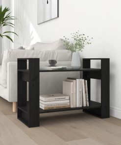 Ormarić za knjige / pregrada crni 80 x 35 x 56