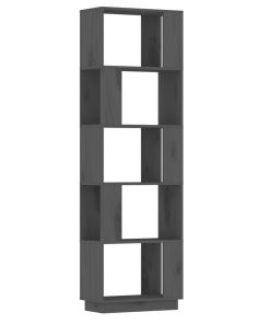 Ormarić za knjige / pregrada sivi 51x25x163