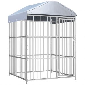 Vanjski kavez za pse s krovom 150 x 150 x 200 cm