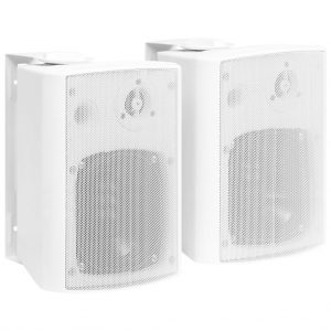 Zidni stereo zvučnici 2 kom bijeli unutarnji/vanjski 100 W